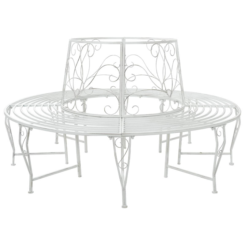 Outdoor Bench, Antique White