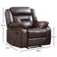 Fauteuil inclinable manuel standard en faux cuir Chelliah-191808566