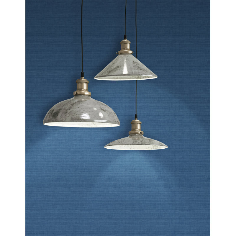 Rouleau de papier peint métallique L 27 pi x l 27 po Seita, Bleu