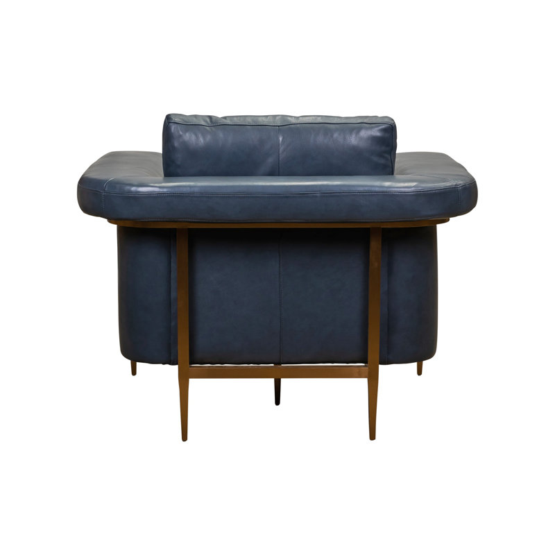 Goldwyn Chair in Winsome Nautilus, Nautilus Genuine Leather