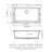 Quartz Sink 33X22" - Black Granite Composite, Easy Maintenance Composite 33X22", Look, Scratch--121644692