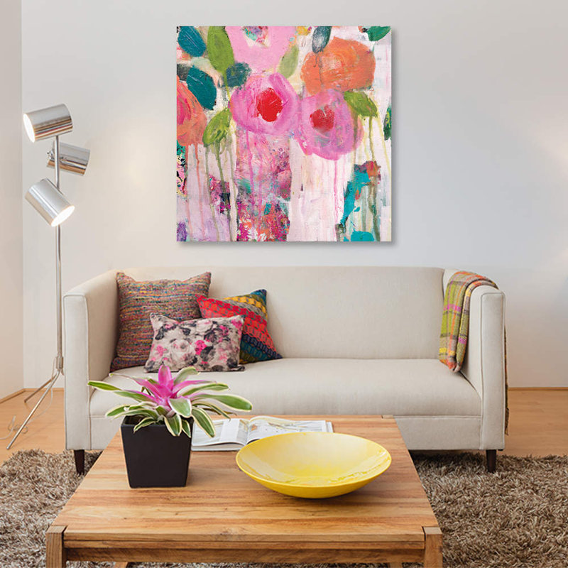 « first baiser », impression sur toile, H 12 po x l 12 po x P 0,75 po, Toile tendue, Pas de tapis