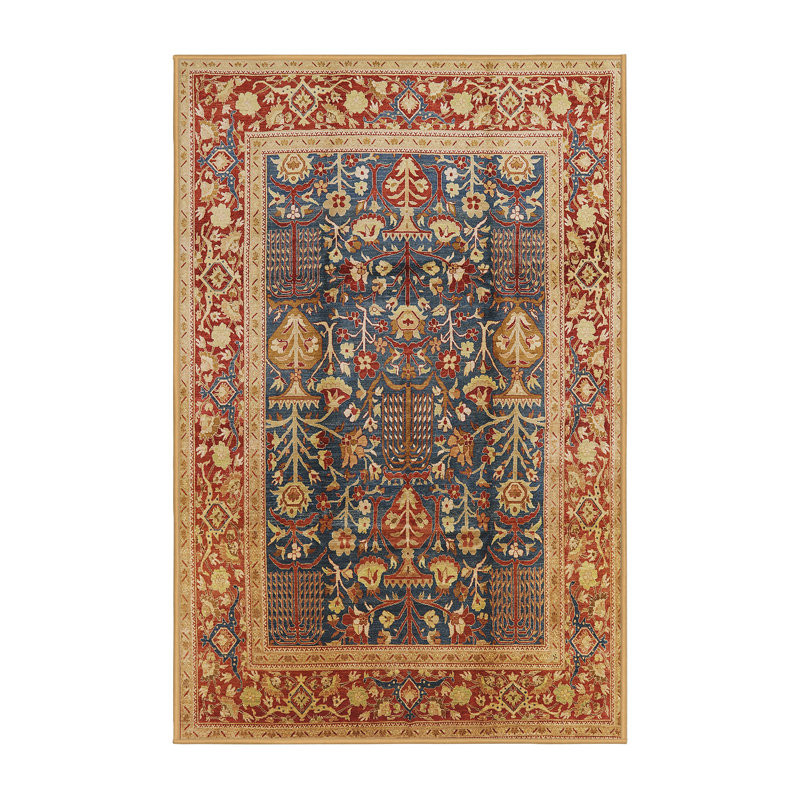 Tapis oriental brun / rouge, Rectangle 5 pi x 7 pi