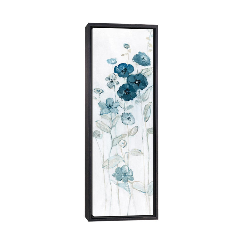 «Fields of Blue II» par Sally Swatland, reproduction d'art panoramique sur toile, H 36 po x l 12 po x P 1,5 po