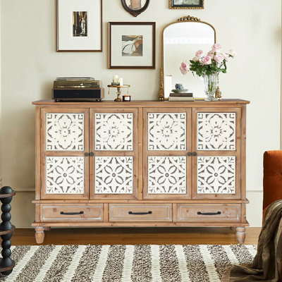 Armoire d'appoint 59,06 po Chic Natural Wood