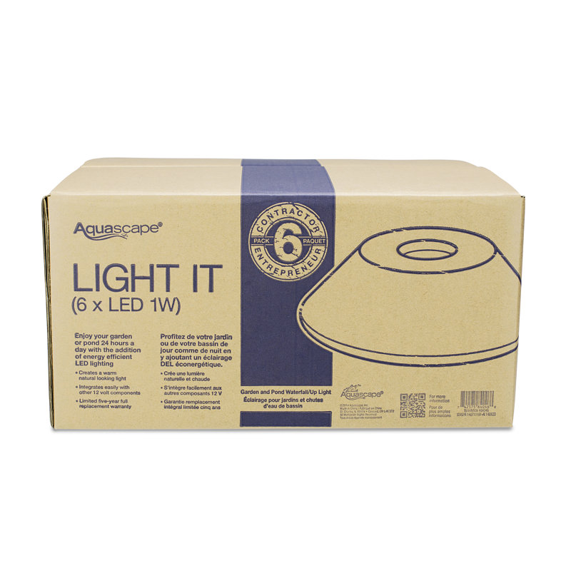 1-Watt LED Waterfall and Up Light for Pond