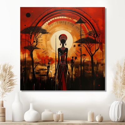«African Silhouettes African Vision», impression d'art mural africain