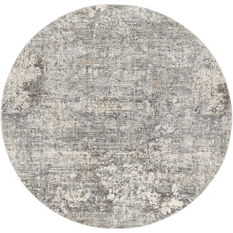 Mckeel Abstract Indoor Rug, Round 7'10"