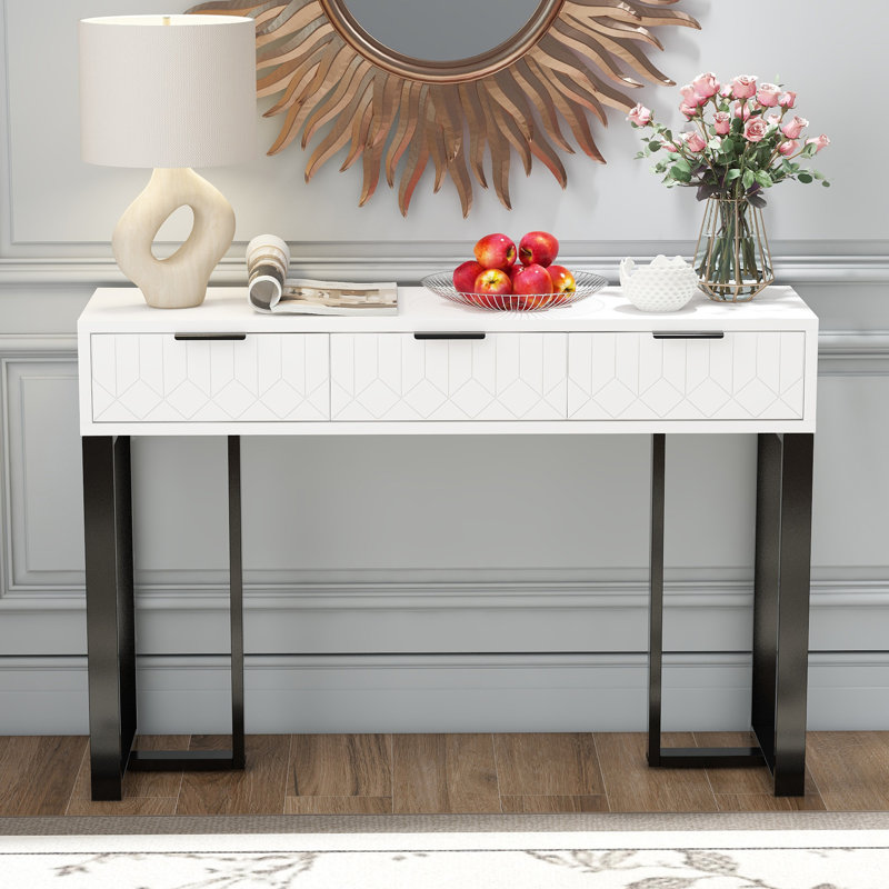 120cm Console Table, Black