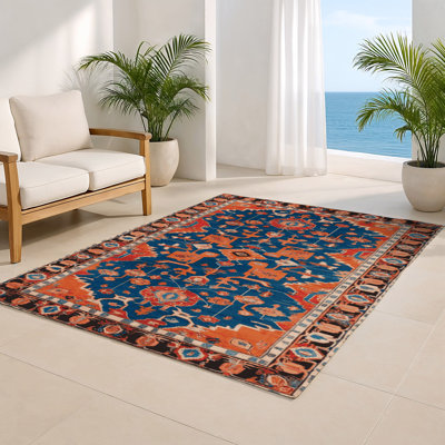 Tabriz Gray Indoor and Outdoor Area Rug
