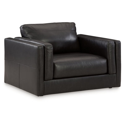 Ehitan Genuine Leather Accent Chair