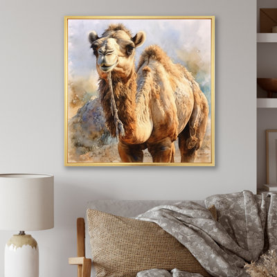 Camel désert Nomad IV - animaux, reproduction d'art sur toile