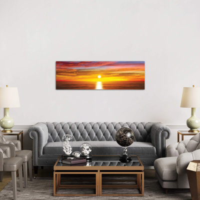 Sunlit Horizon IV by Maggie Olsen - Wrapped Canvas Panoramic Print
