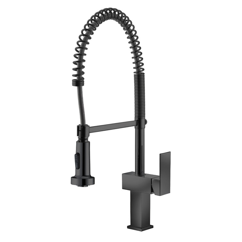 AGUA CANADA Martinez Pull Down Kitchen Faucet, Matte Black