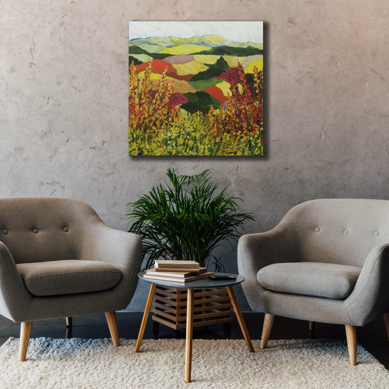 Toile épique «Red Blend» par Allan Friedlander, art épique, 37 po x 37 po, H 37 po x l 37 po