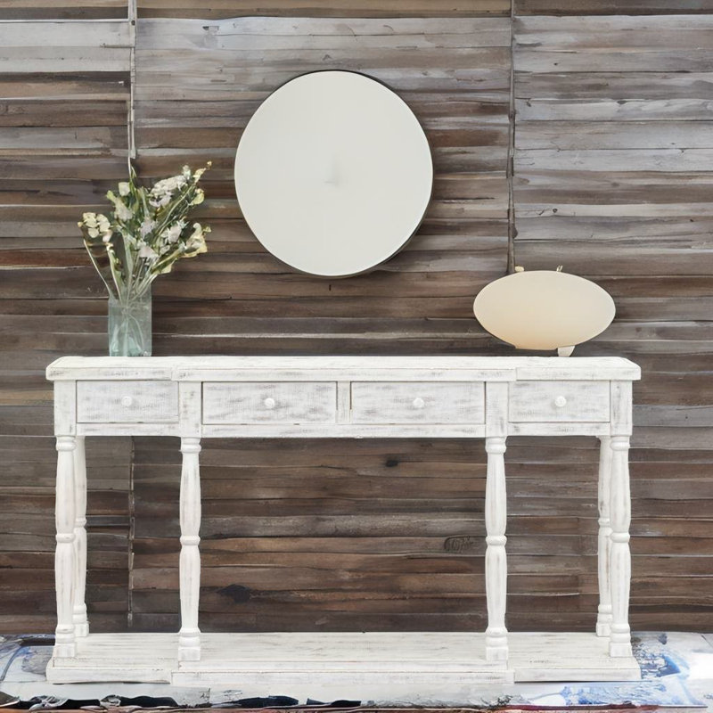 Buncombe 63'' Console Table, White
