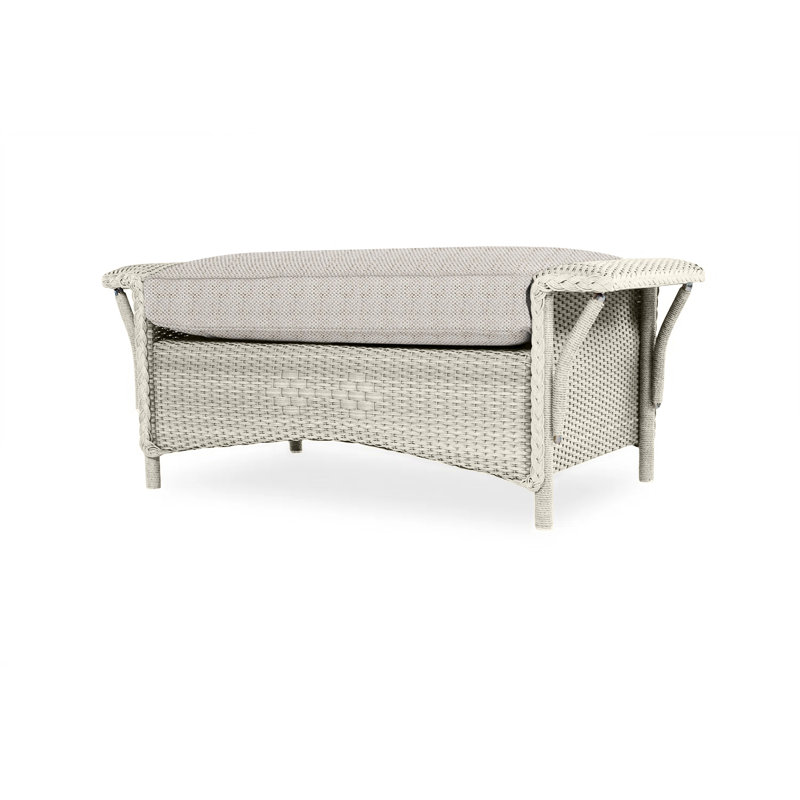 Nantucket Outdoor Ottoman, Callen Driftwood, Pewter