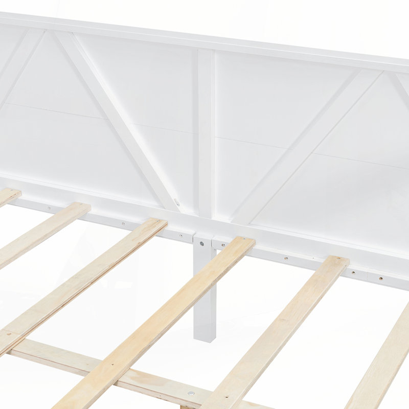 Lit de jour simple, Double, Blanc