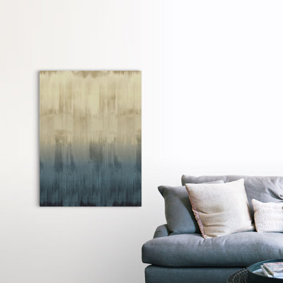 Reproduction d’art sur toile abstraite goutte d’eau bleu clair par David Moore
