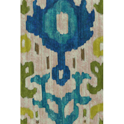" Teal Ikat I " by Chariklia Zarris