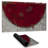 Red half circle - 14.00"x24.25" Desk mat