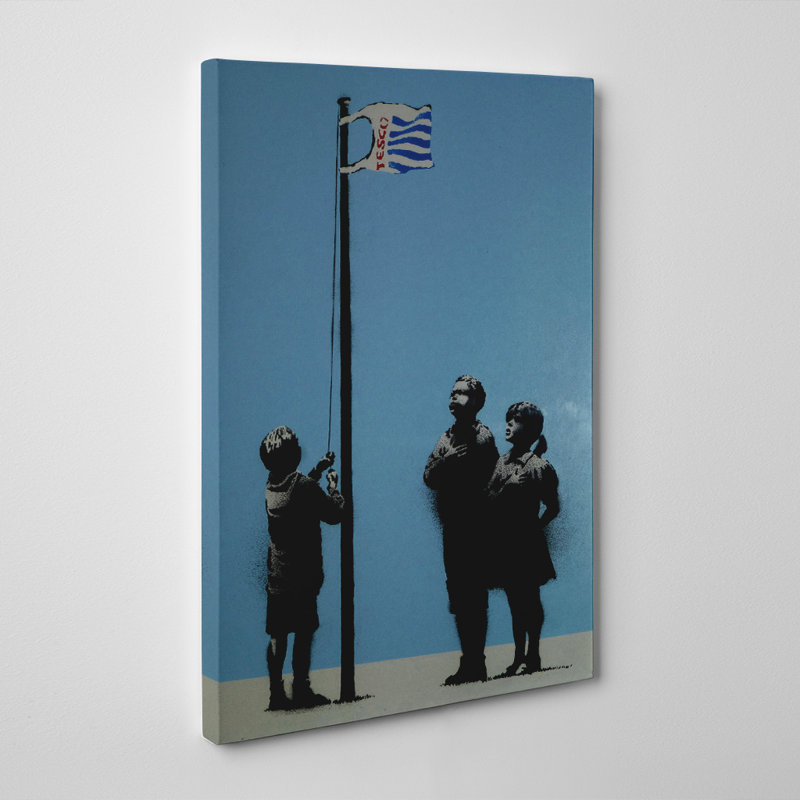 Banksy - Wrapped Canvas Print, 76cm H x 50cm W