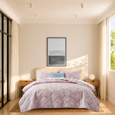 Ensemble de couvre-lit moderne en velours embossé - courtepointe légère toutes saisons avec taies d'oreiller