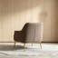 Chaise d'appoint moderne avec fauteuil rembourré-1636996646
