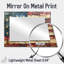 Drapeau américain déclaration d'Independence I - Art mural miroir floral décoratif - imprimé sur métal-1447412983