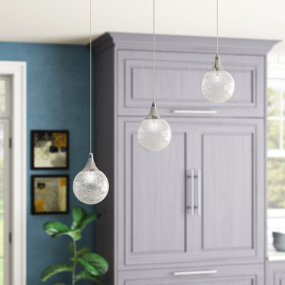 Luminaire suspendu en forme de globe à 3 lumières Colgan