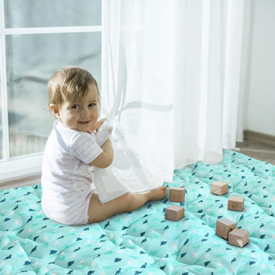Tapis de jeu pour bébé 50 po x 50 po pour parc de bébé, tapis de jeu pour bébé