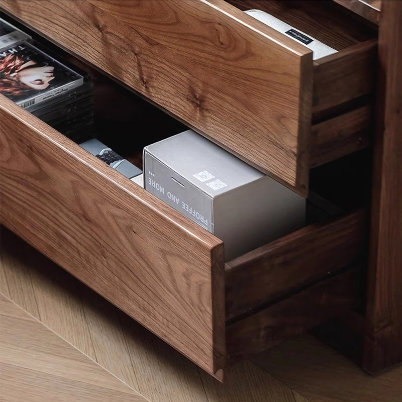 Modern Simple Solid Wood Large Capacity Bookcase