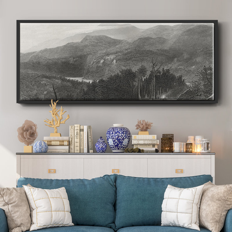 The Smoky Mountains - Toile encadrée, H 20 po x l 50 po