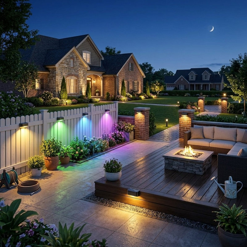 Natural Solar Powered Deck Light