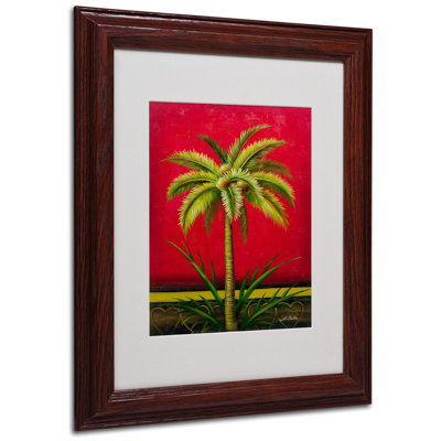 « tropical palm i », impression sur toile encadrée