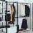 Kennyth 111" W White Freestanding Walk in Wood Closet System with Metal Frame (3 Pieces)