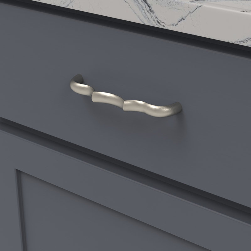 Trellis Collection Pull, Satin Nickel, 5 1/16" inch, 0.5" W x 5.44" L