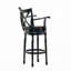 Tabouret de bar en cuir Celine
