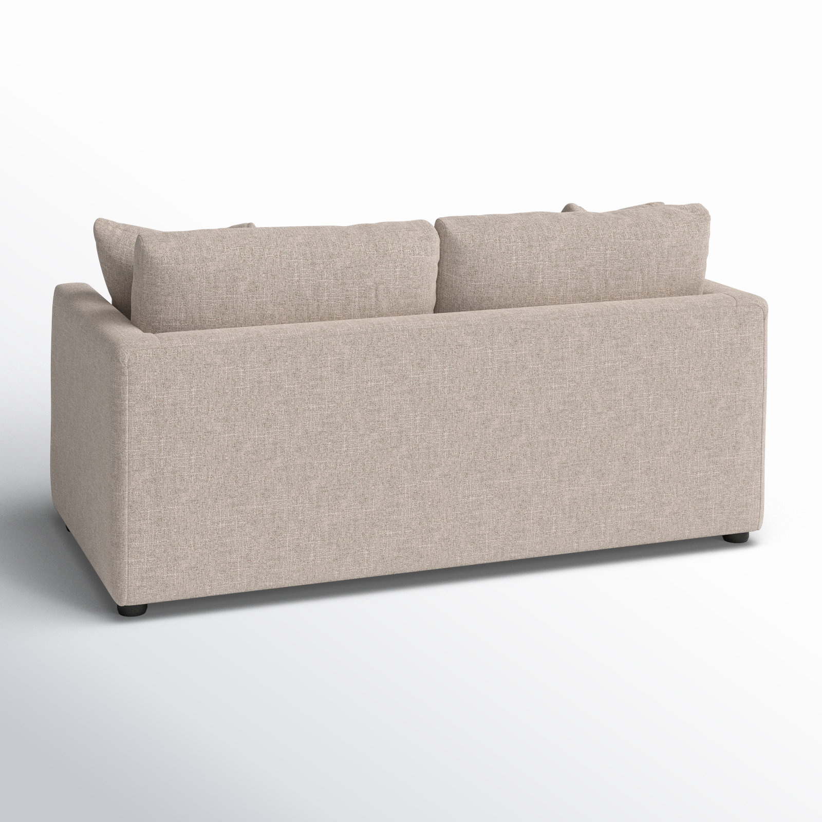 Godwin 67'' Upholstered Loveseat, Drusky Linen Sustain® Basketweave