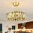 Luxury 20" Gold Prismatic Crystal Flush Mount Ceiling Fan with Lights, Modern Invisible Blades Chandelier Fan Light for Elegant Home Decor,Aureole Radiance,6 G9(Bulb excl)-568020217-568020216
