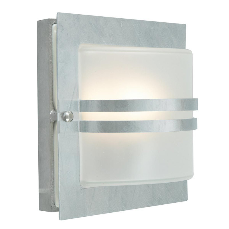Parrott Outdoor Bulkhead Light, Black, Frosted