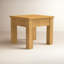 Table de bout en bois naturel avec motif à losanges pastel, table de chevet à poignées dissimulées-452198314