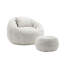 Fauteuil à billes rond avec repose-pieds-1828414013