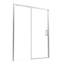 Enceinte de douche 60 po x 74 po avec porte coulissante en nickel brossé de 8 mm avec verre réversible certifié TGCC-123612111