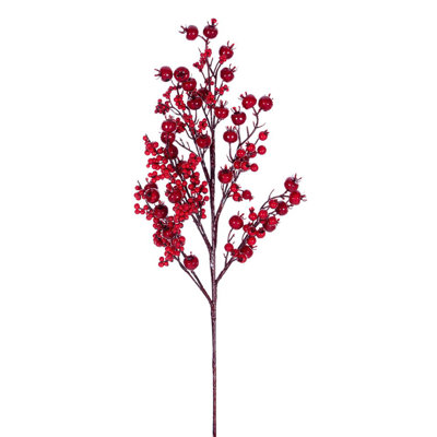 Primrue 24" Red Deluxe Mixed Berry Spray. Each bag contains three sprays.