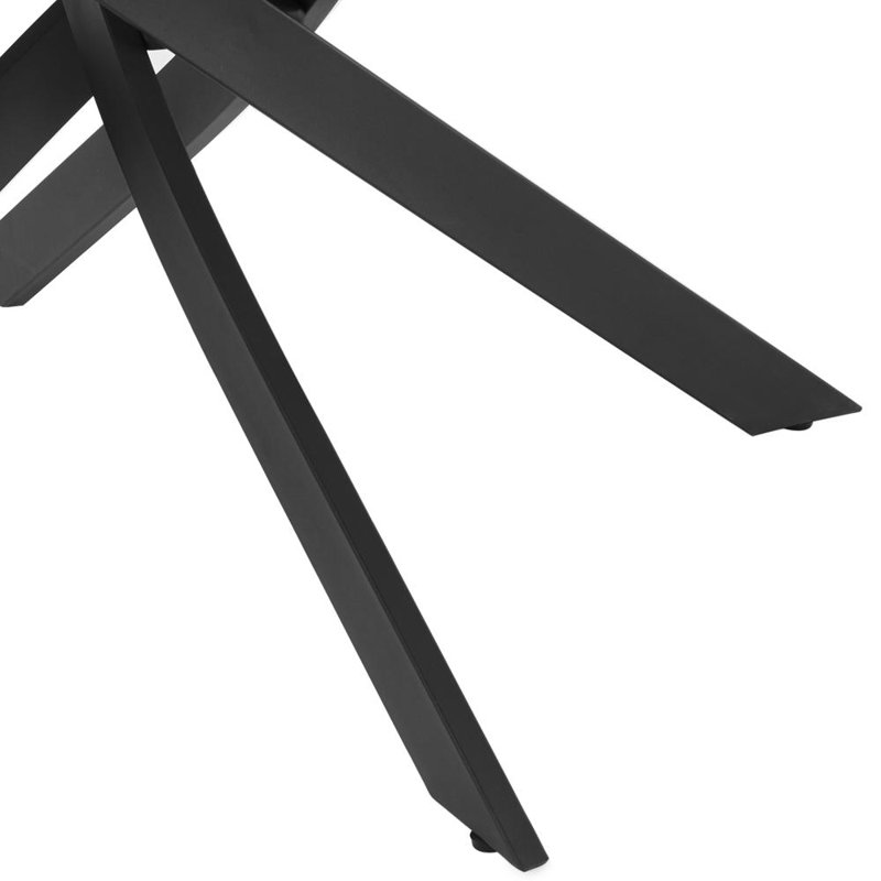 Gundolf Round Metal Base Dining Table, 75cm H x 120cm L x 120cm W