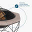 Tambellini Round Cast Iron Smokeless Fire Pit