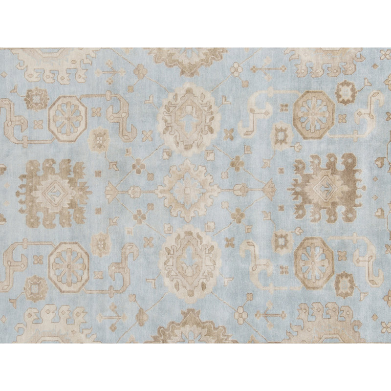 Wool Oriental Area Rug in Ivory