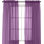 Ensemble de 2 rideaux transparents Gracie Oaks - passe-tringle 2 pouces - voilage uni pour salon, chambre à coucher, 60 x 84