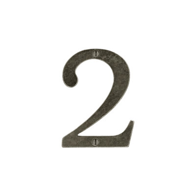 4" H Metal Surface Mount House Number
